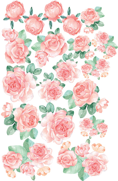 Budding Roses - Decals